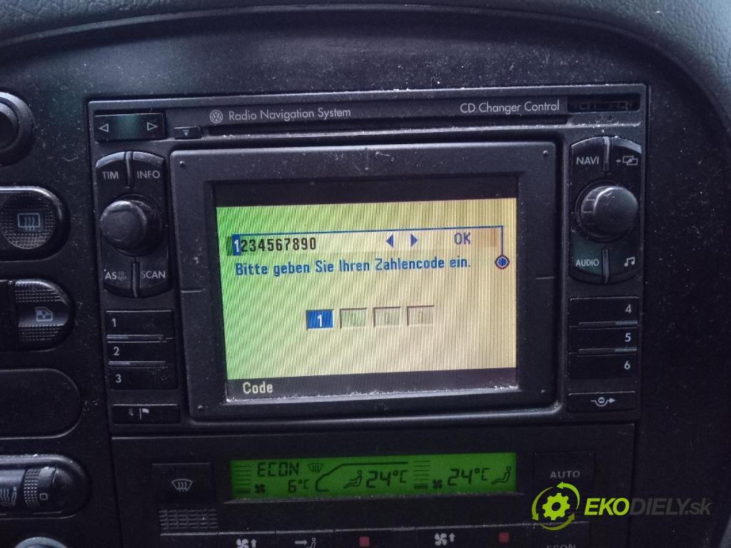 Volkswagen Sharan 1999 Radio I Navigácia: 7M0035191E