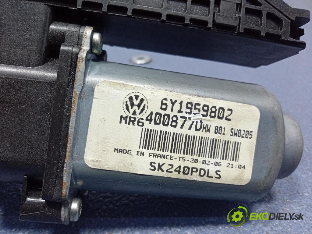 Skoda Fabia sedan 2006 mechanizmus okna Okná: Predné v pravo: 6Y1959802