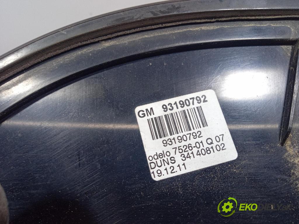Opel Zafira 2005 svetlo / reflektor zad ľavá Vonkajsia: 93190792
