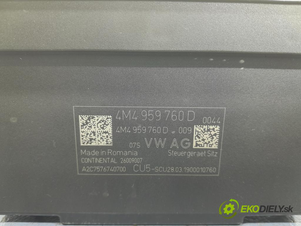 Audi A8 2019 riadiaca jednotka Sedadlo: 4M4959760D