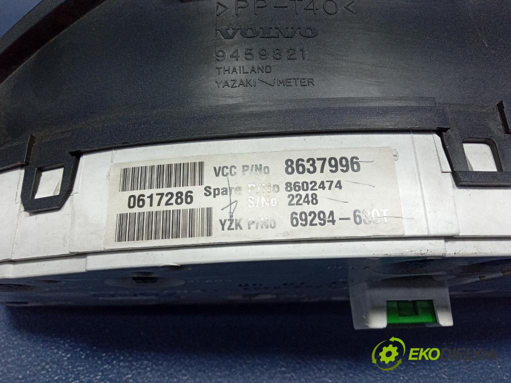 Volvo V70 2002 prístrojovka/ budíky 8637996