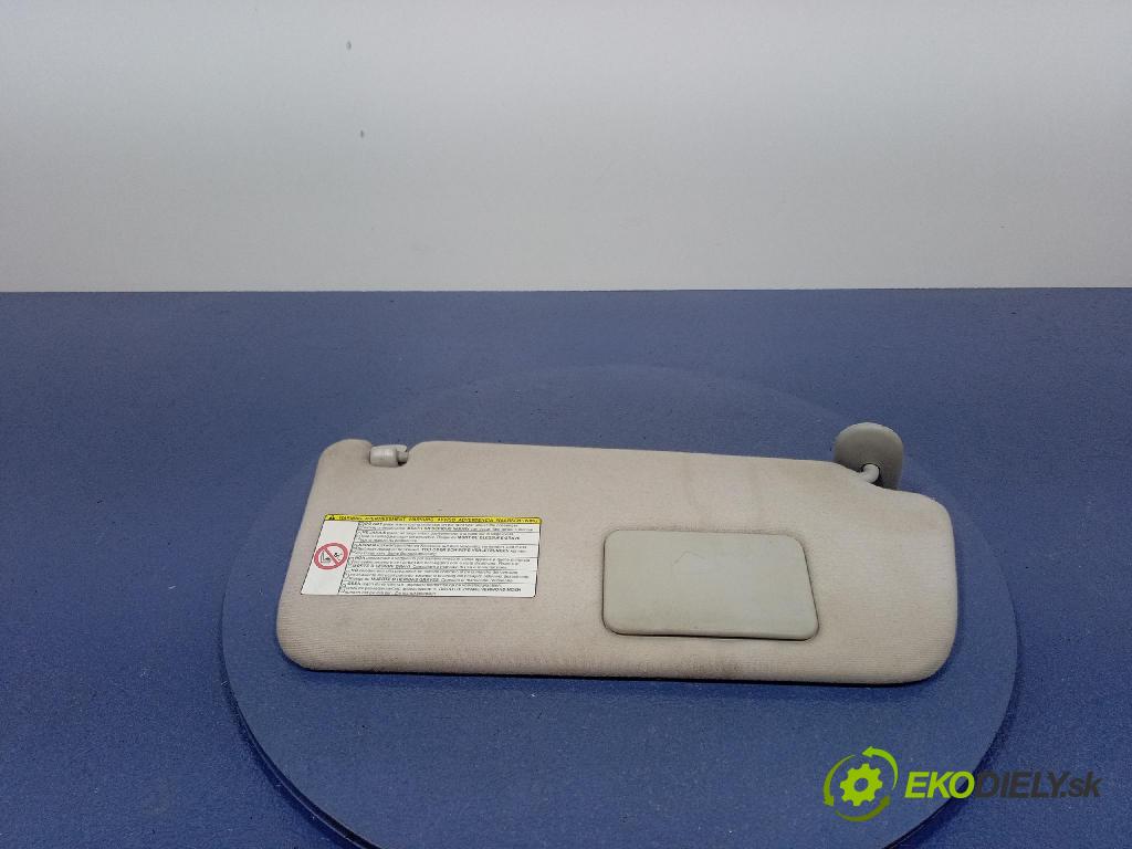 Toyota Corolla verso 2008 kryt slnečná clona