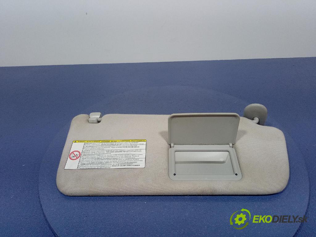 Toyota Corolla verso 2008 kryt slnečná clona