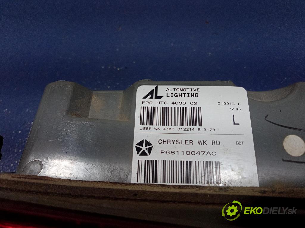 Jeep Grand Cherokee 2014 svetlo / reflektor zad ľavá Vnútri: 68110047AC