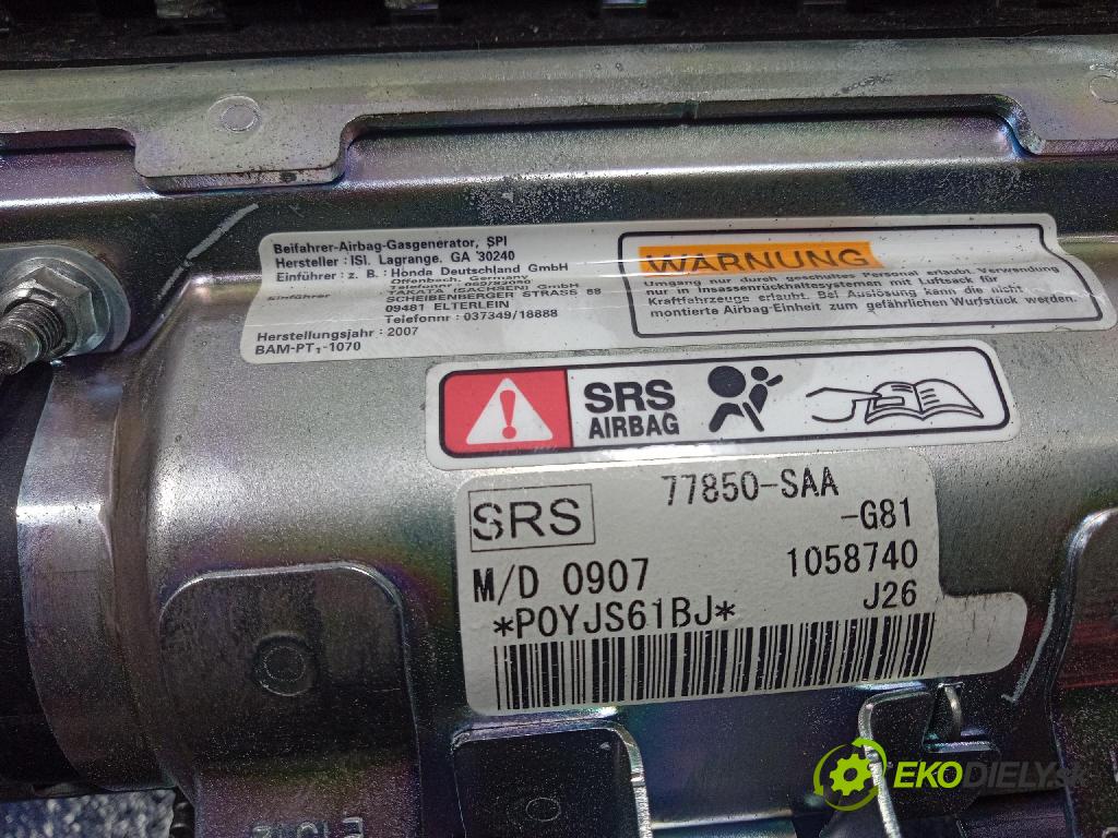Honda Jazz 2007 Airbag: Cestujúcí: x 77850-SAA-G81