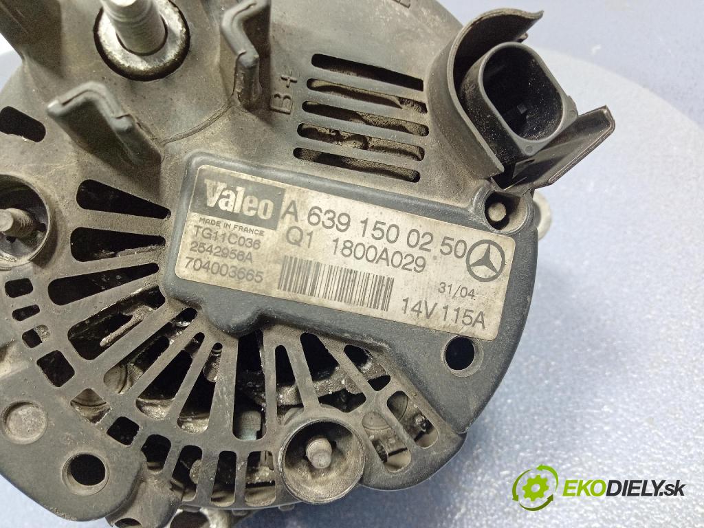 Smart Forfour 2004 Alternator A6391500250