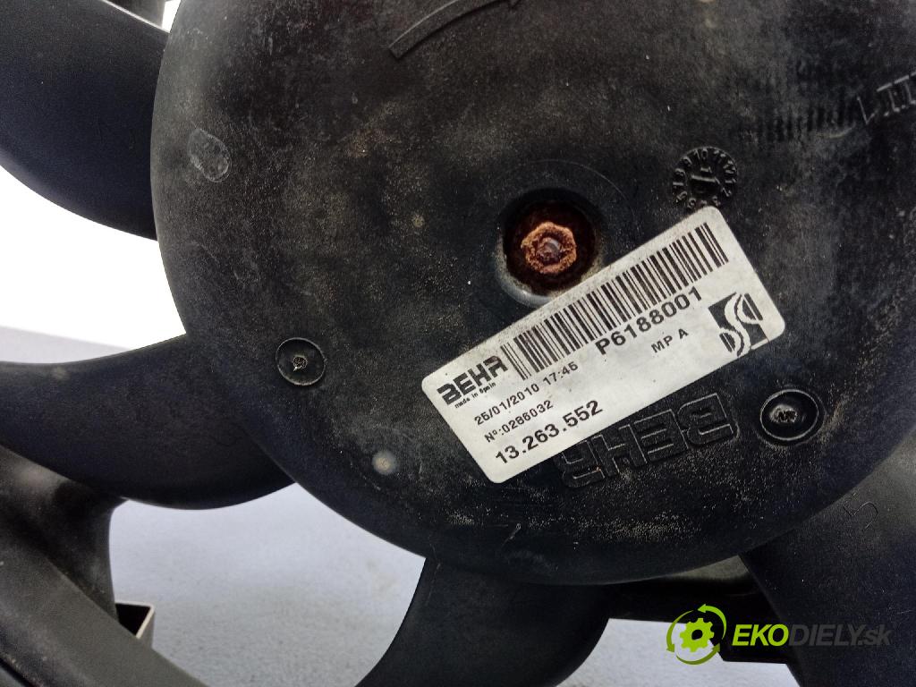 Opel Corsa 2010 Ventilátor Chladič: 13249564