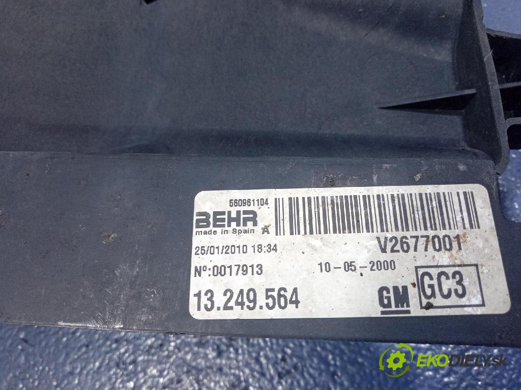 Opel Corsa 2010 Ventilátor Chladič: 13249564