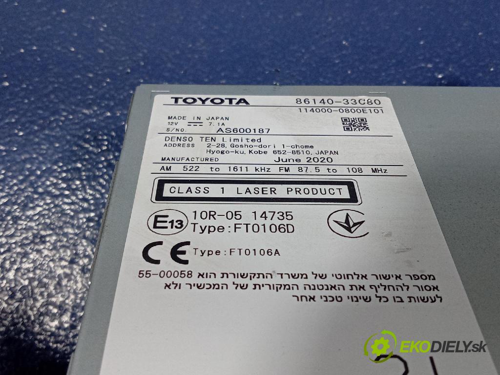 Toyota Camry 2020 Radio I Navigácia: 86140-33C80