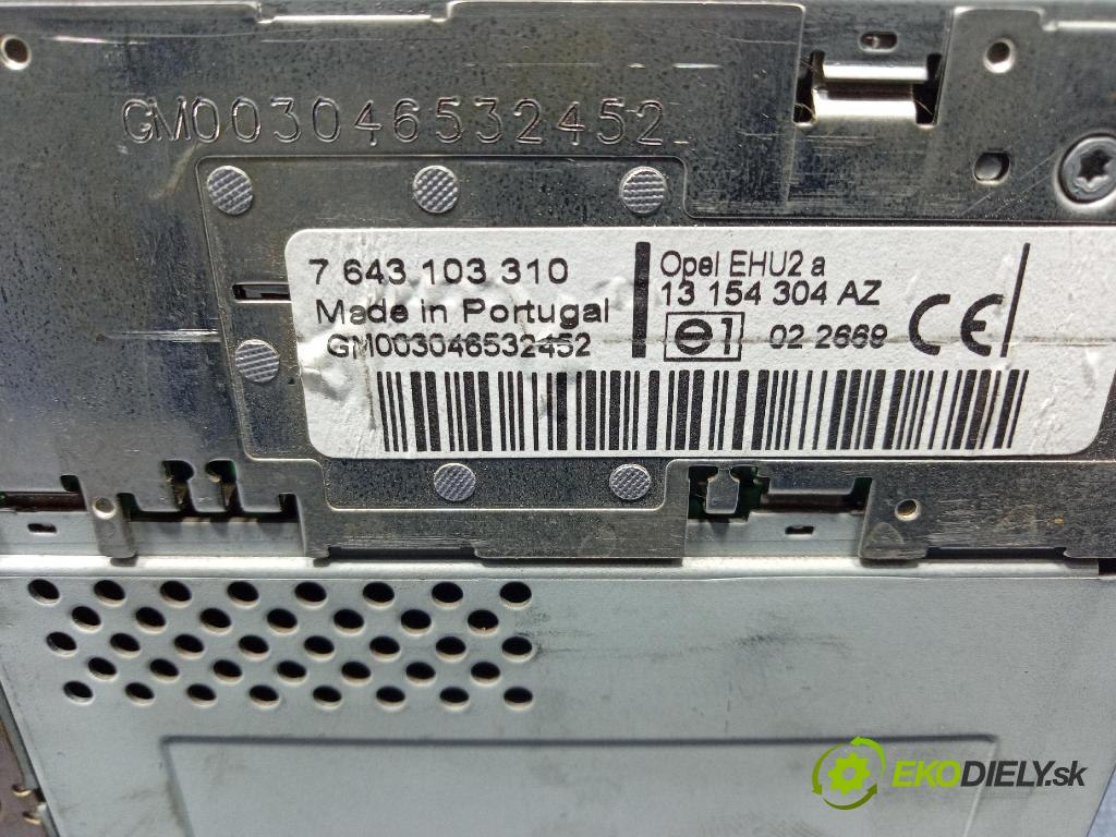 Opel Astra 2004 Radio I Navigácia: 13154304