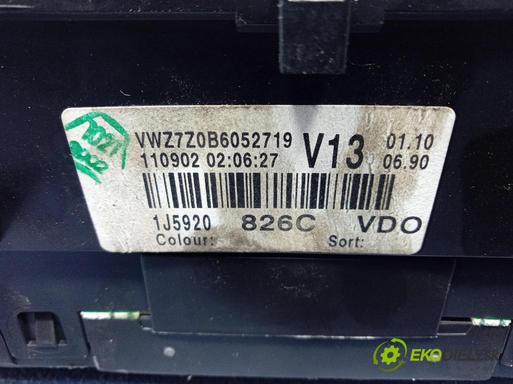 Vw Bora 2002 prístrojovka/ budíky 1J5920826C