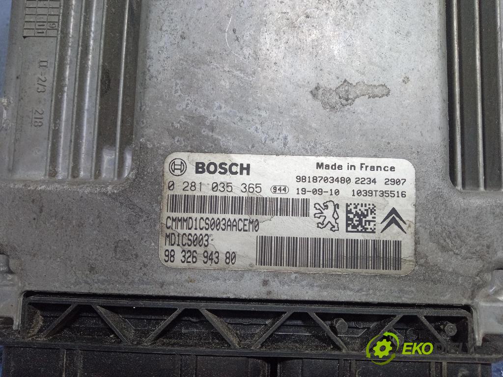 Citroen Berlingo 2019 riadiaca jednotka Motor: 9832694380