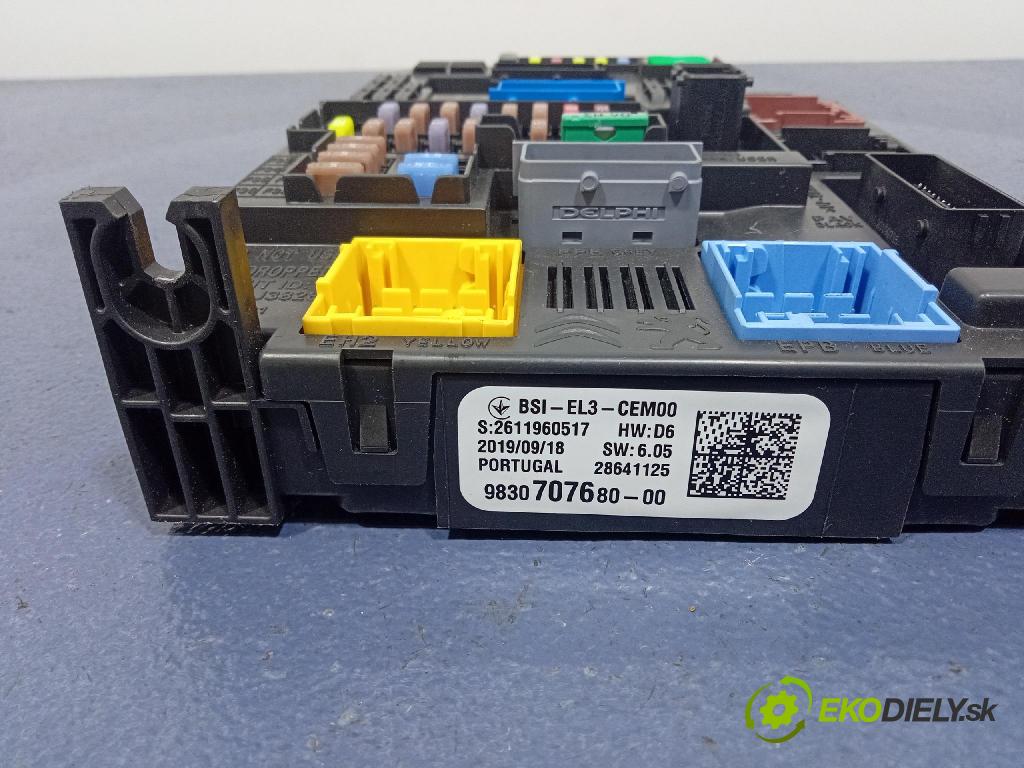 Citroen Berlingo 2019 řídící jednotka 9830707680