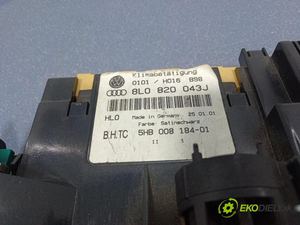 Audi A3 2001 prepínač Klimatizácia: Prúd vzduchu: 8L0820043J