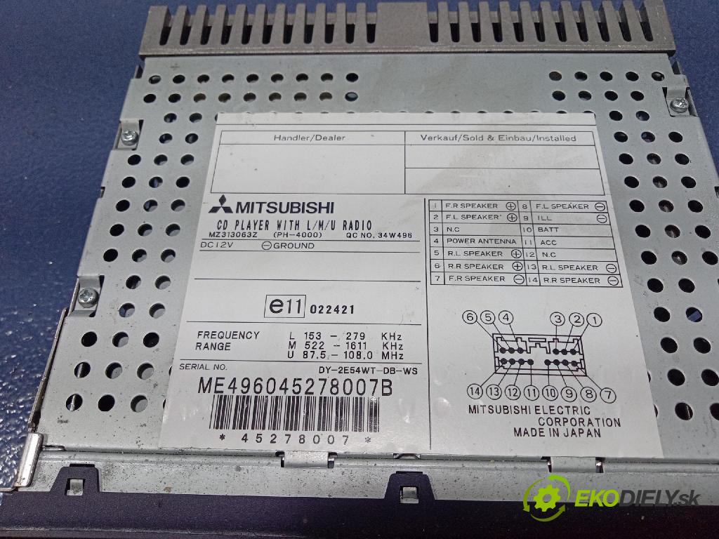 Mitsubishi Grandis 2005 Radio I Navigácia: