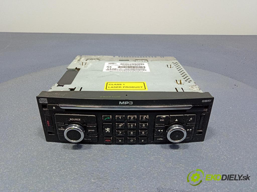 Peugeot 307 2007 Radio I Navigácia: 96640238XT
