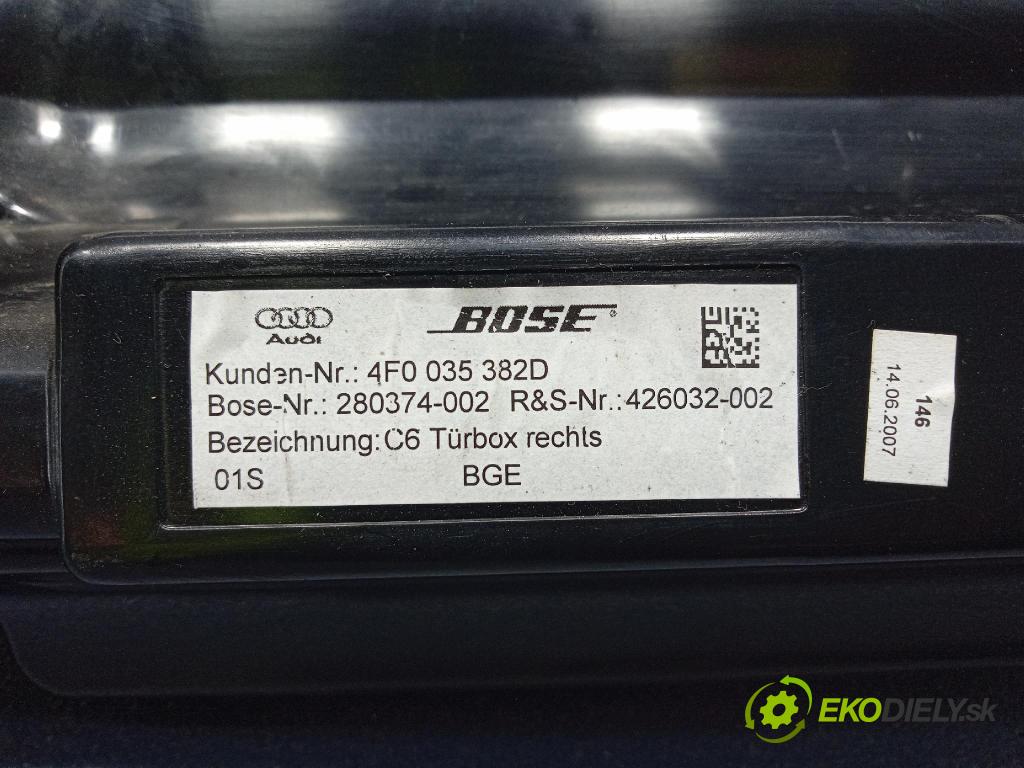 Audi A6 2008 Mluvčí: / Subwoofer: 4F0035382D