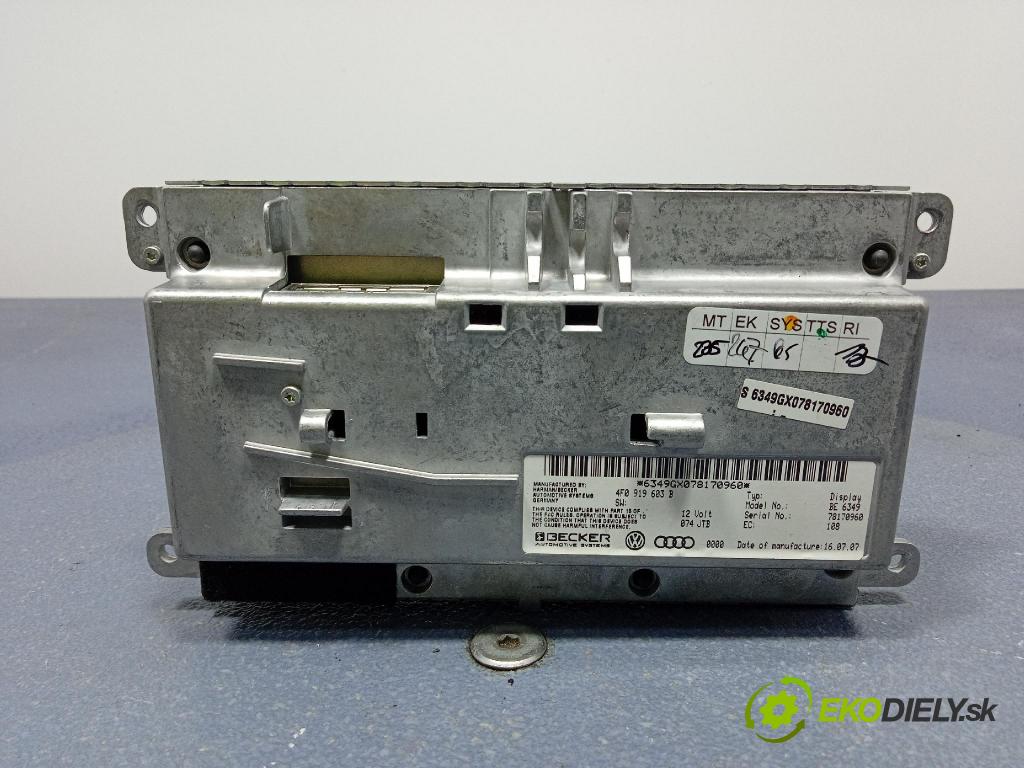 Audi A6 2008 Zobrazit: Rádio: / GPS 4F0919603B