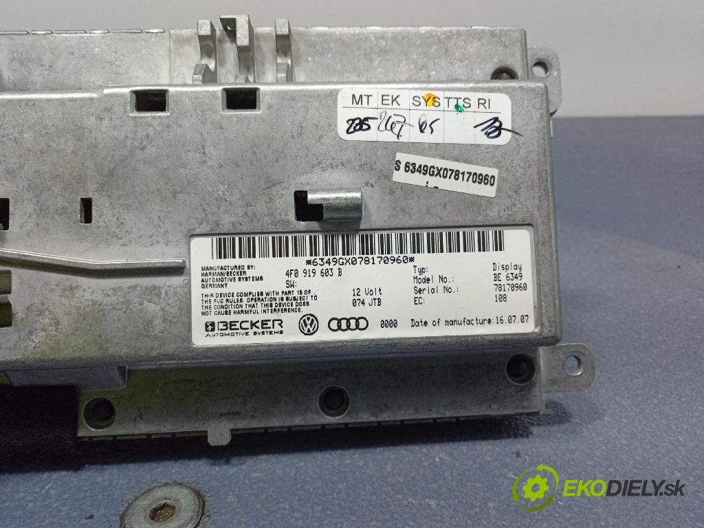 Audi A6 2008 Zobrazit: Rádio: / GPS 4F0919603B