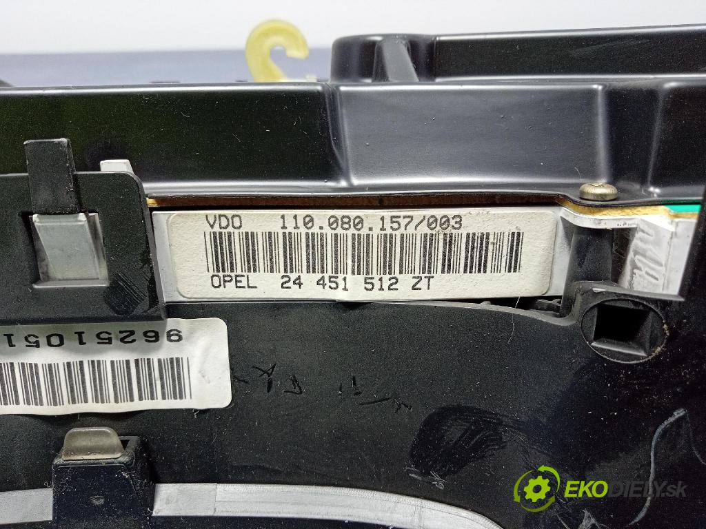 Opel Astra 2002 prístrojovka/ budíky 24451512