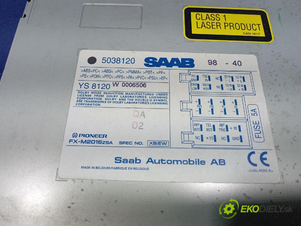 Saab 9-5 2000 Radio I Navigácia: 5038120