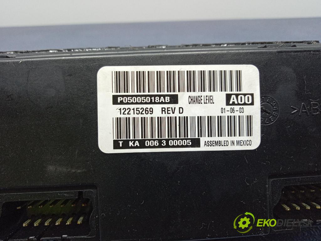 Chrysler Grand voyager 2006 prepínač Klimatizácia: Prúd vzduchu: P05005018AB