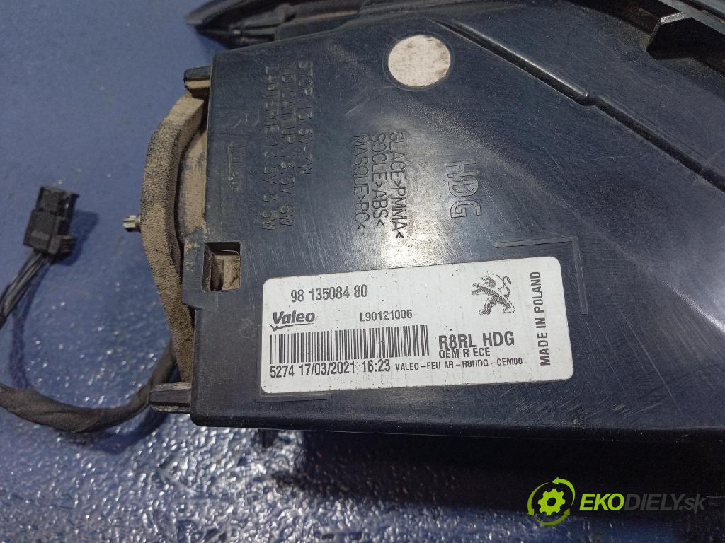 Peugeot 508 2021 světlo Zad: Práva: Mimo: 9813508480