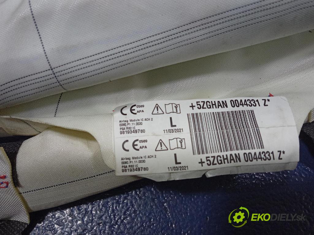 Peugeot 508 2021 Airbag: Záclona: x 9819349780