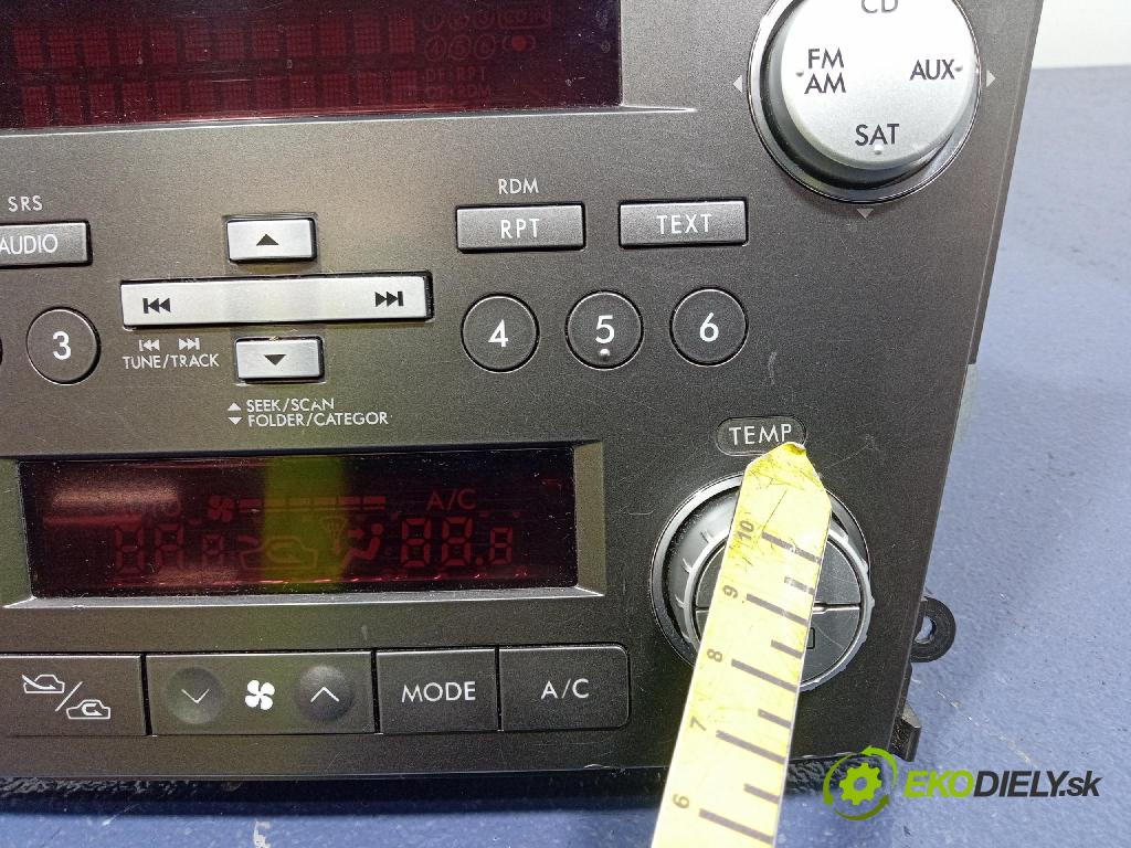 Subaru Legacy 2007 Radio I Navigácia: 86201AG67A