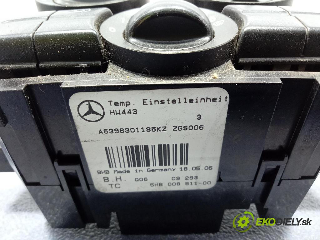 Mercedes Vito 2006 prepínač Klimatizácia: Prúd vzduchu: A6398301185