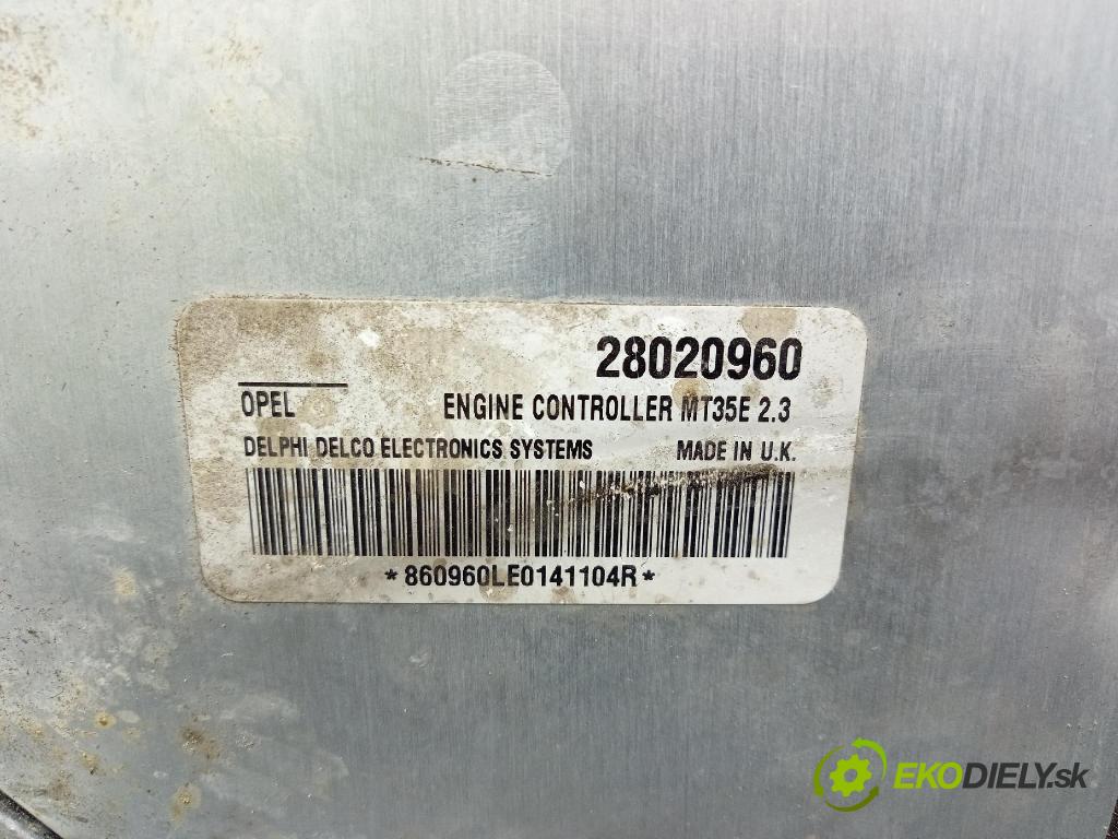 Opel Astra 2005 riadiaca jednotka Motor: 28020960