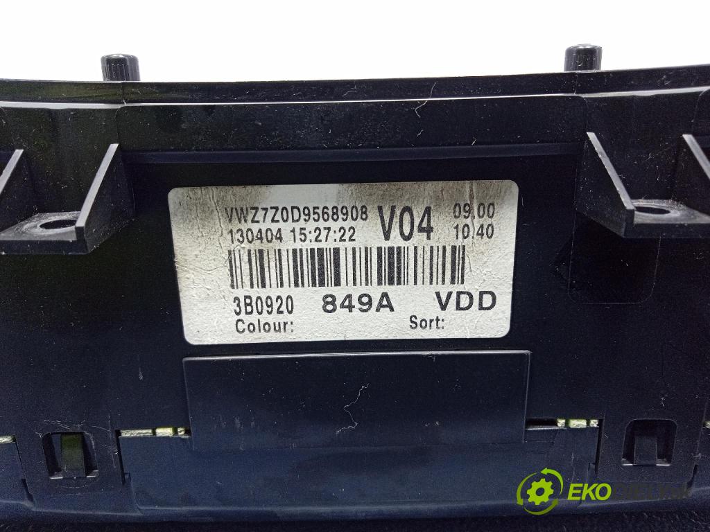 Vw Passat 2004 prístrojovka/ budíky 3B0920849A