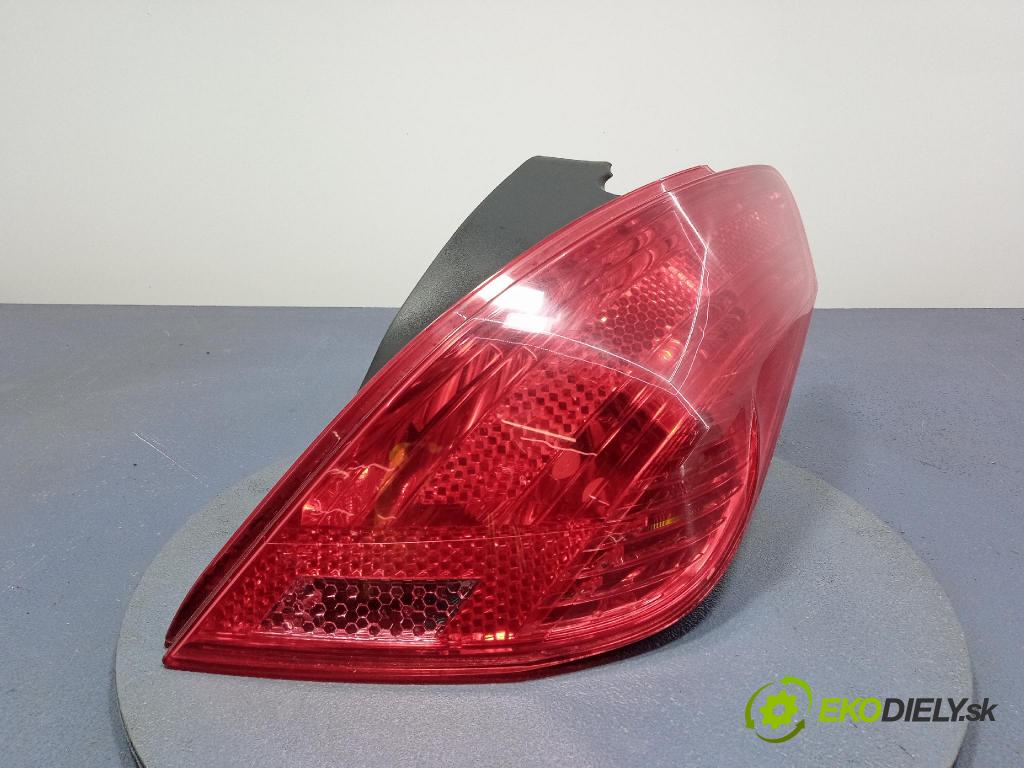Peugeot 308 2009 svetlo / reflektor zad Prava: Vonkajsia: 9680425680