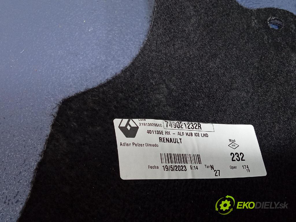 Renault Captur 2023 koberec do auta 749021232R