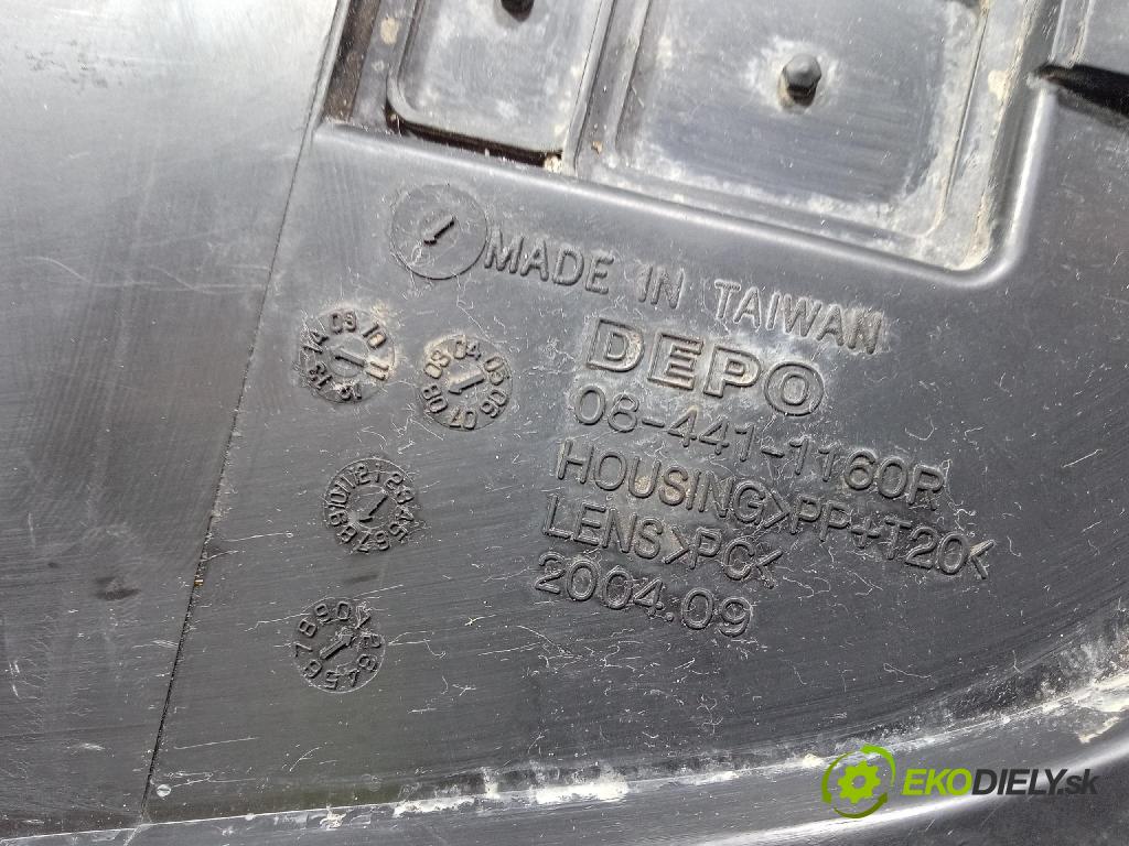 Audi A3 2001 Reflektor: v pravo: 441-1160R