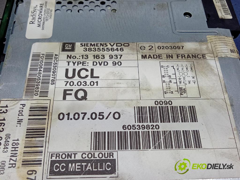 Opel Vectra 2007 Radio I Navigácia: 13163937