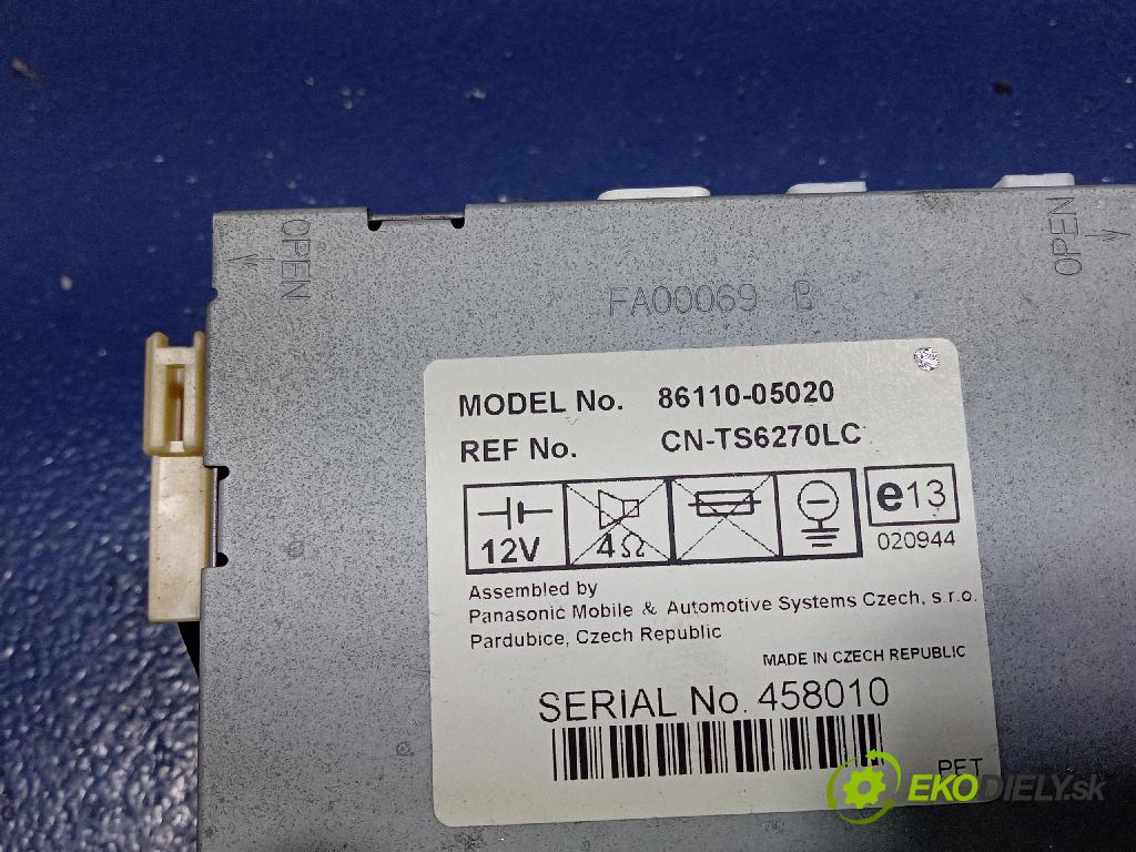 Toyota Avensis 2005 Zobrazit: Rádio: / GPS 86110-05020