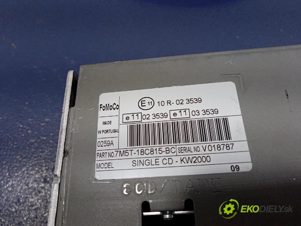 Ford Focus 2009 Radio I Navigácia: 7M5T-18C815-BC