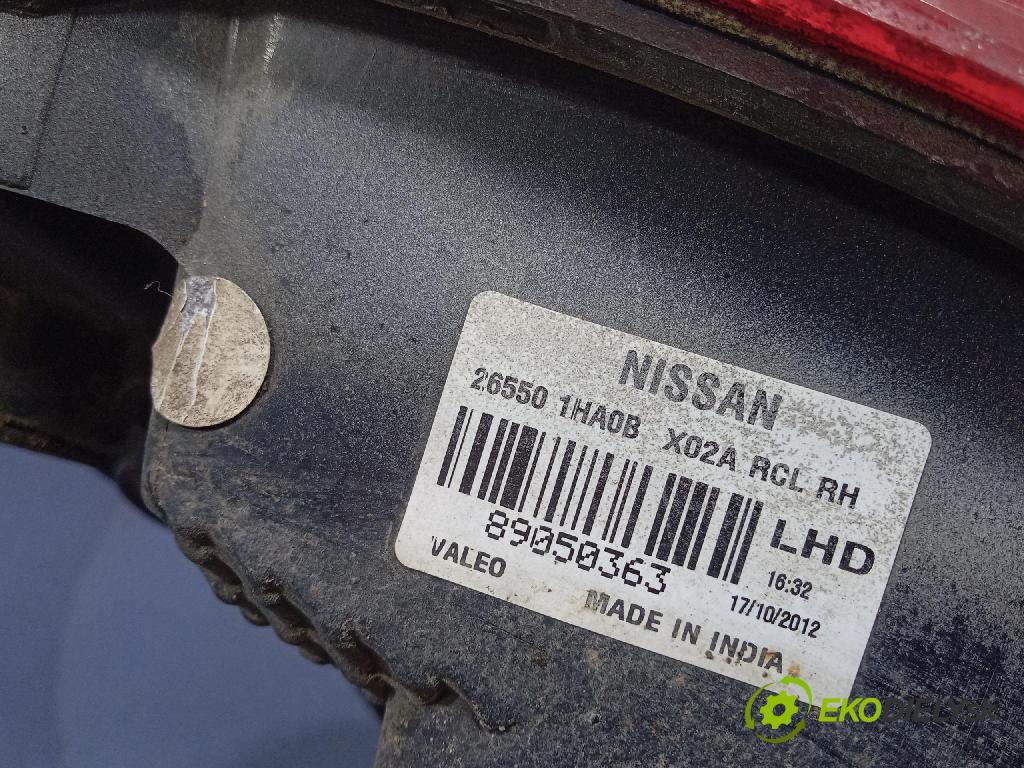 Nissan Micra 2011 svetlo / reflektor zad Prava: Vonkajsia: 265501HA0B