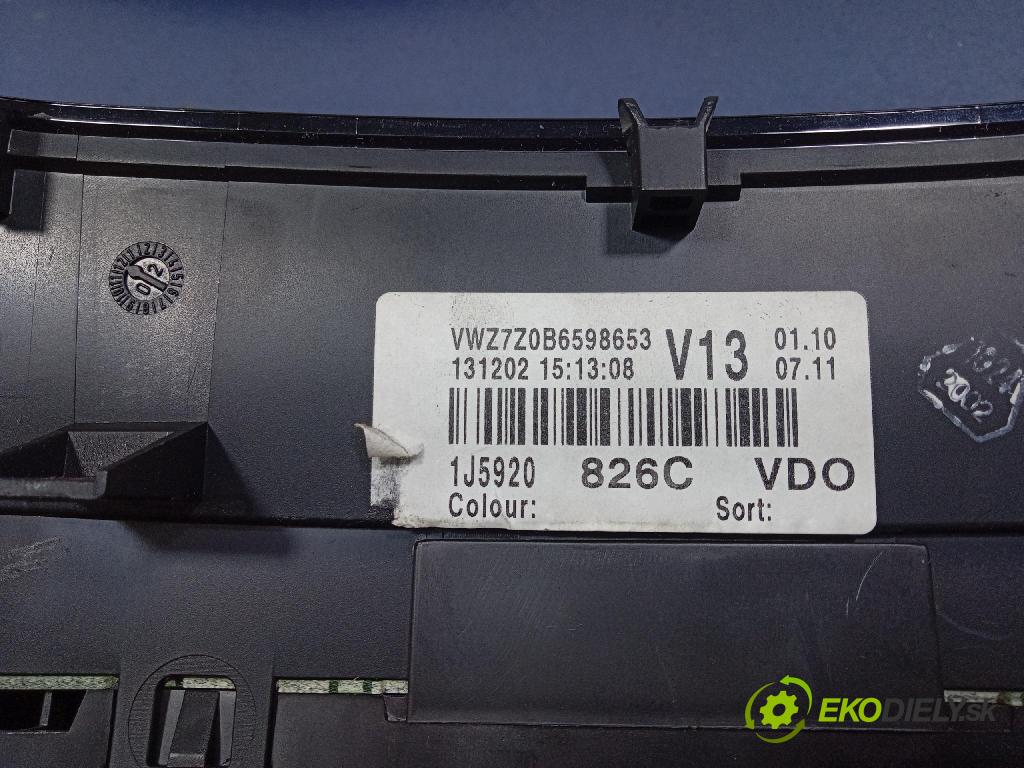 Volkswagen Bora 1.9 tdi 2001 prístrojovka/ budíky 1J5920826C