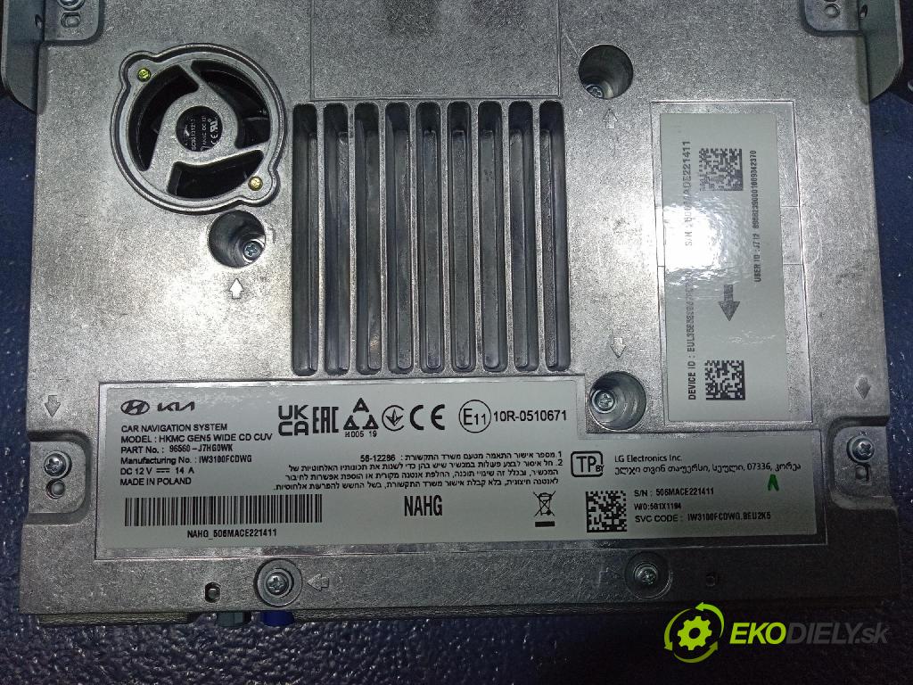 Kia Xceed 2025 Radio I Navigácia: 96560-J7HG0WK