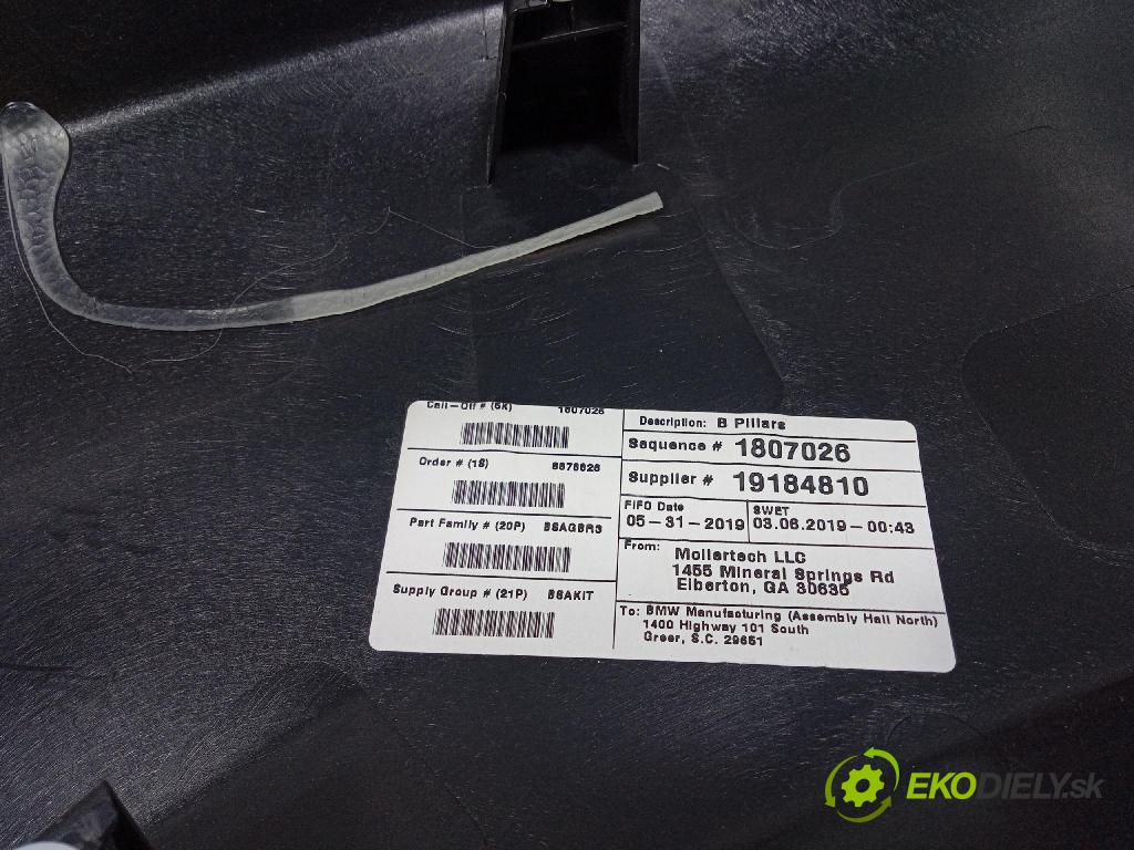 Bmw X5 2019 kryt Plast: Interiéry: 7434278