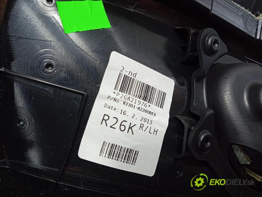 Kia Ceed 2014 Čalounictví: dvere Predné Prava: 83350-A2010