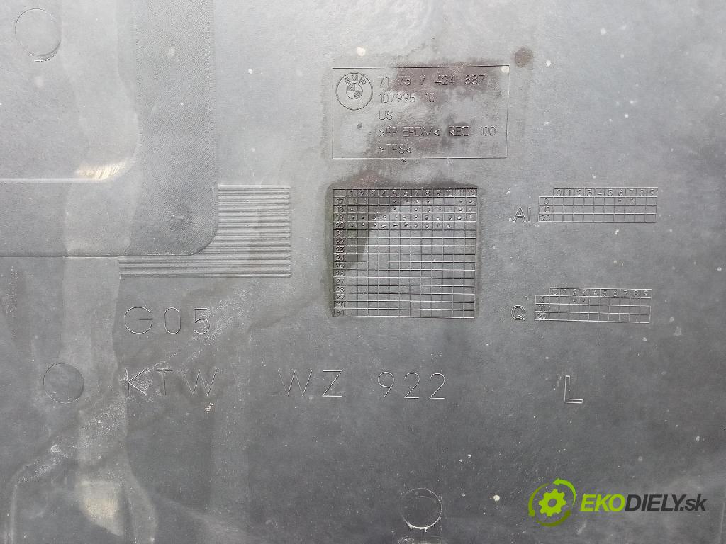 Bmw X5 2019 kryt Plast: podvozek: 7424887