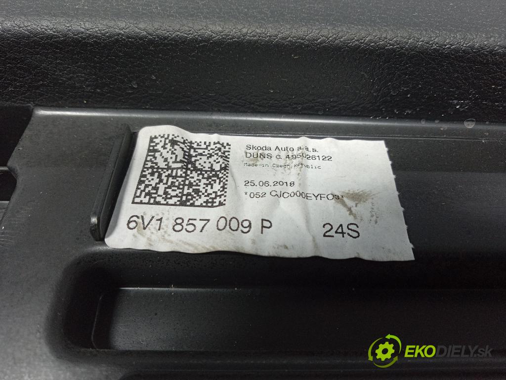 Skoda Fabia 2018 kokpit,pristrojová doska 6V1857009P