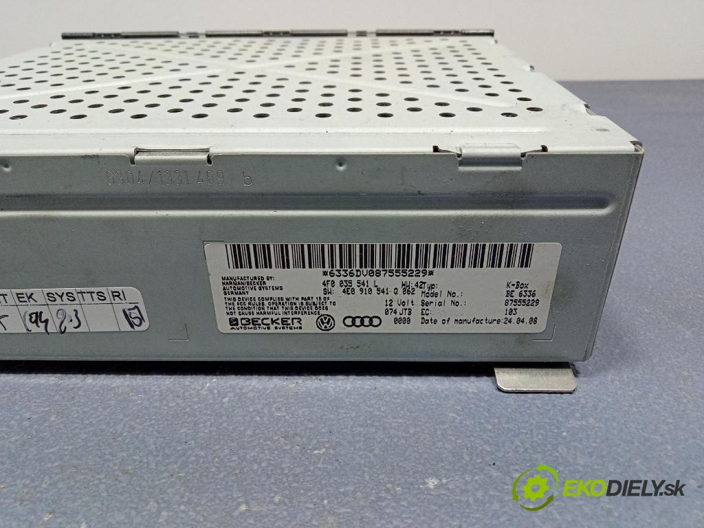 Audi A4 2008 Radio I Navigácia: 4F0035541L