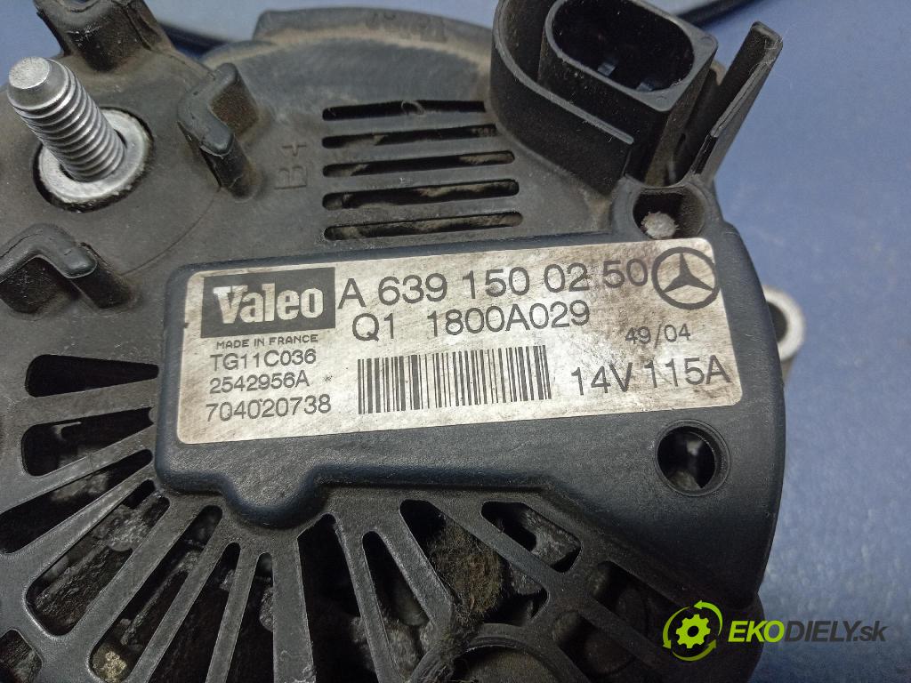 Mitsubishi Colt 2005 Alternator A6391500250