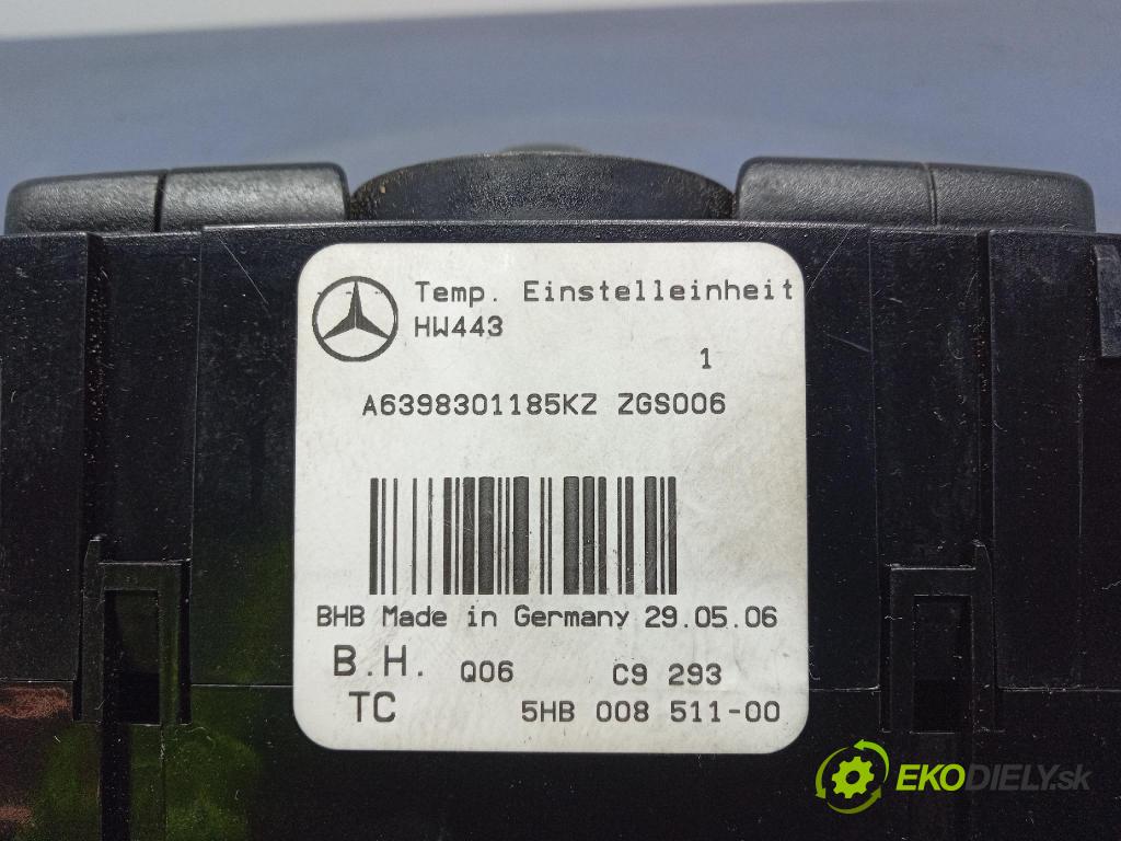 Mercedes Vito 2006 prepínač Klimatizácia: Prúd vzduchu: A6398301185