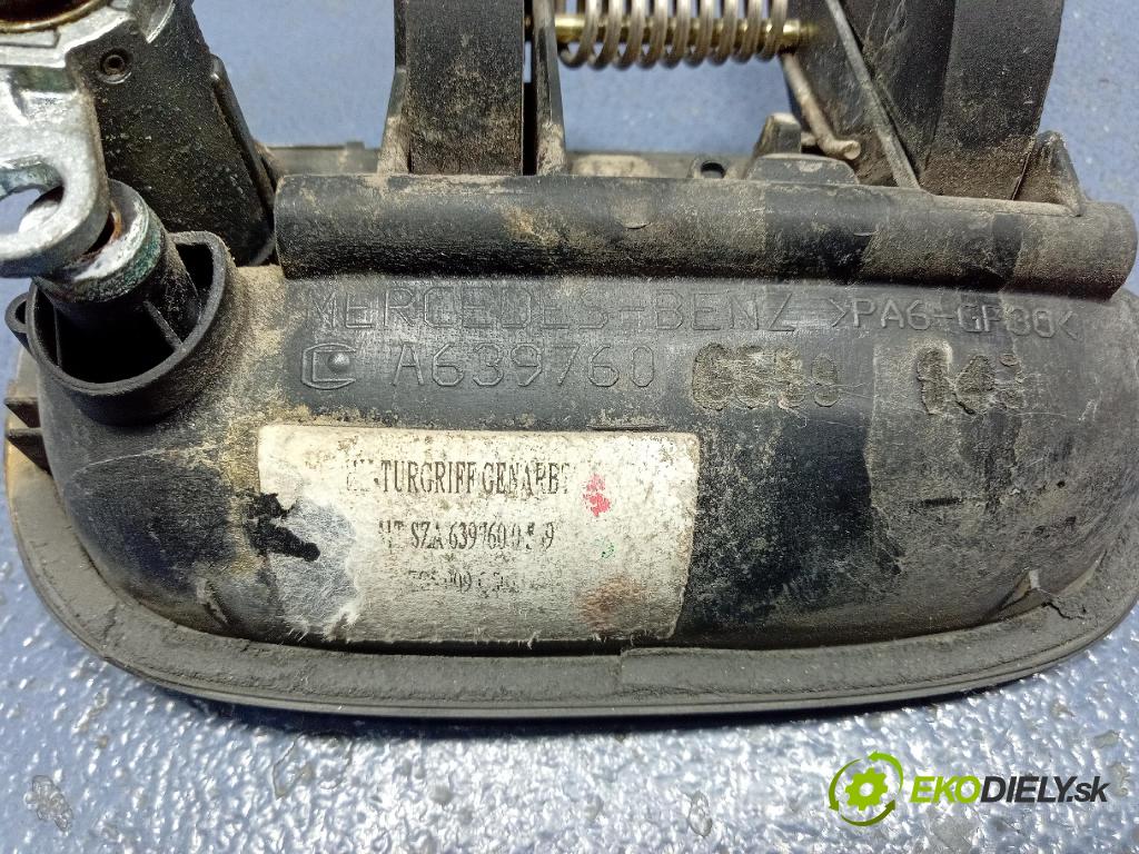 Mercedes Vito 2006 rukoväť Klapky: Zadná: A6397600559