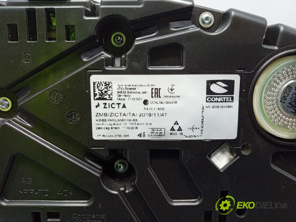 Skoda Fabia 2020 prístrojovka/ budíky 6V0920730D